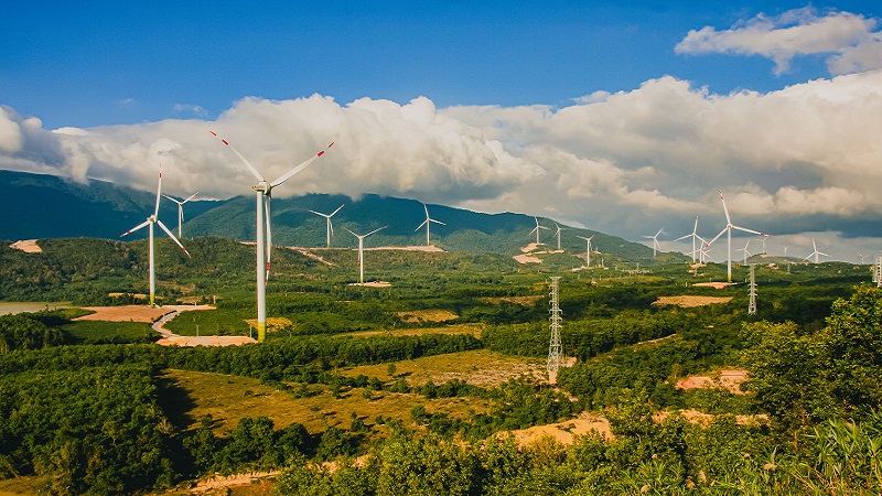 Photo of Sembcorp's renewable wind assets in Vietnam