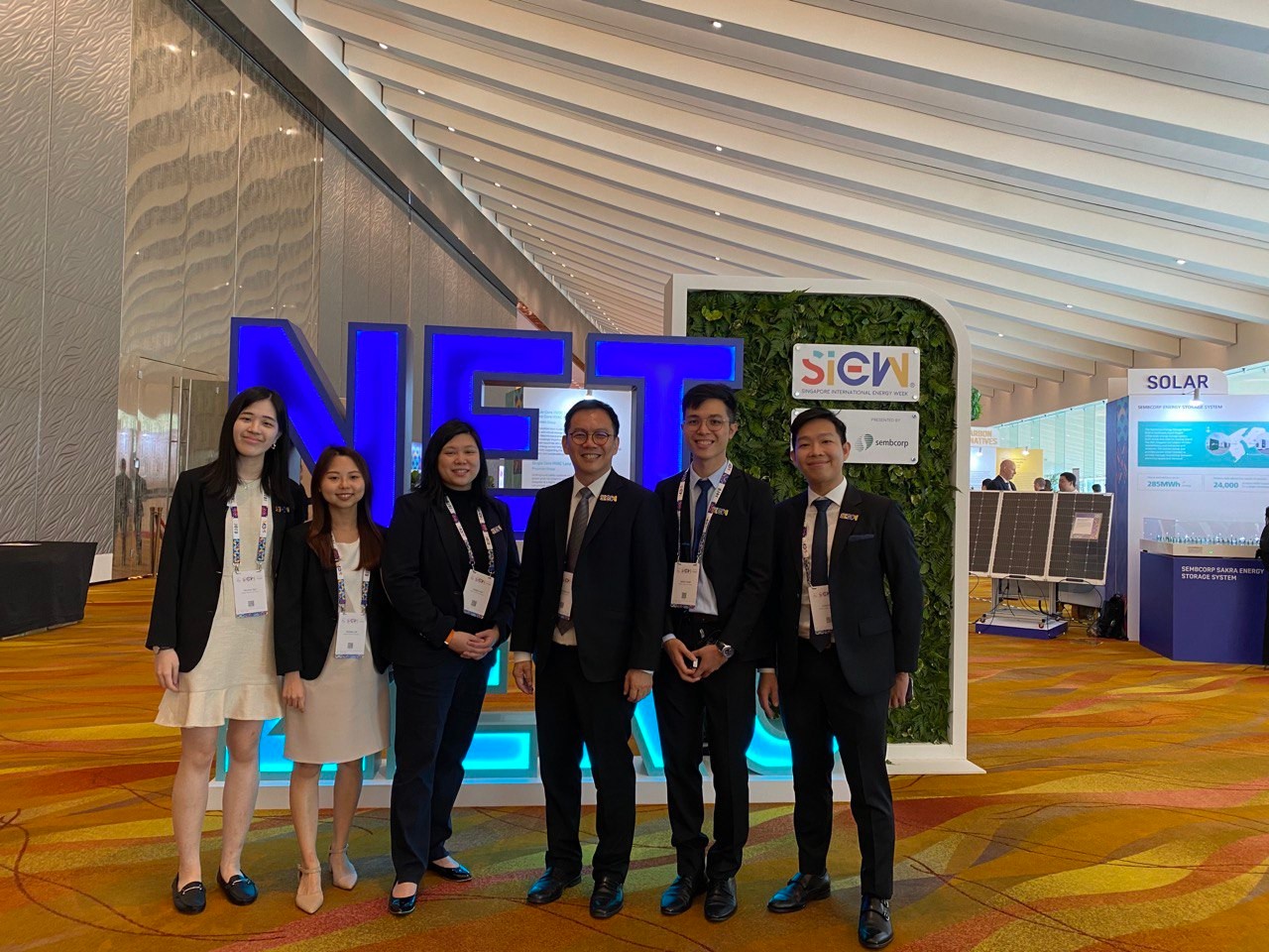 Photo of Felicia and her colleagues at SIEW 2023