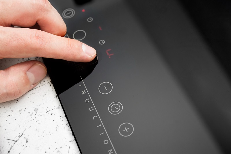 Stock image of induction hob