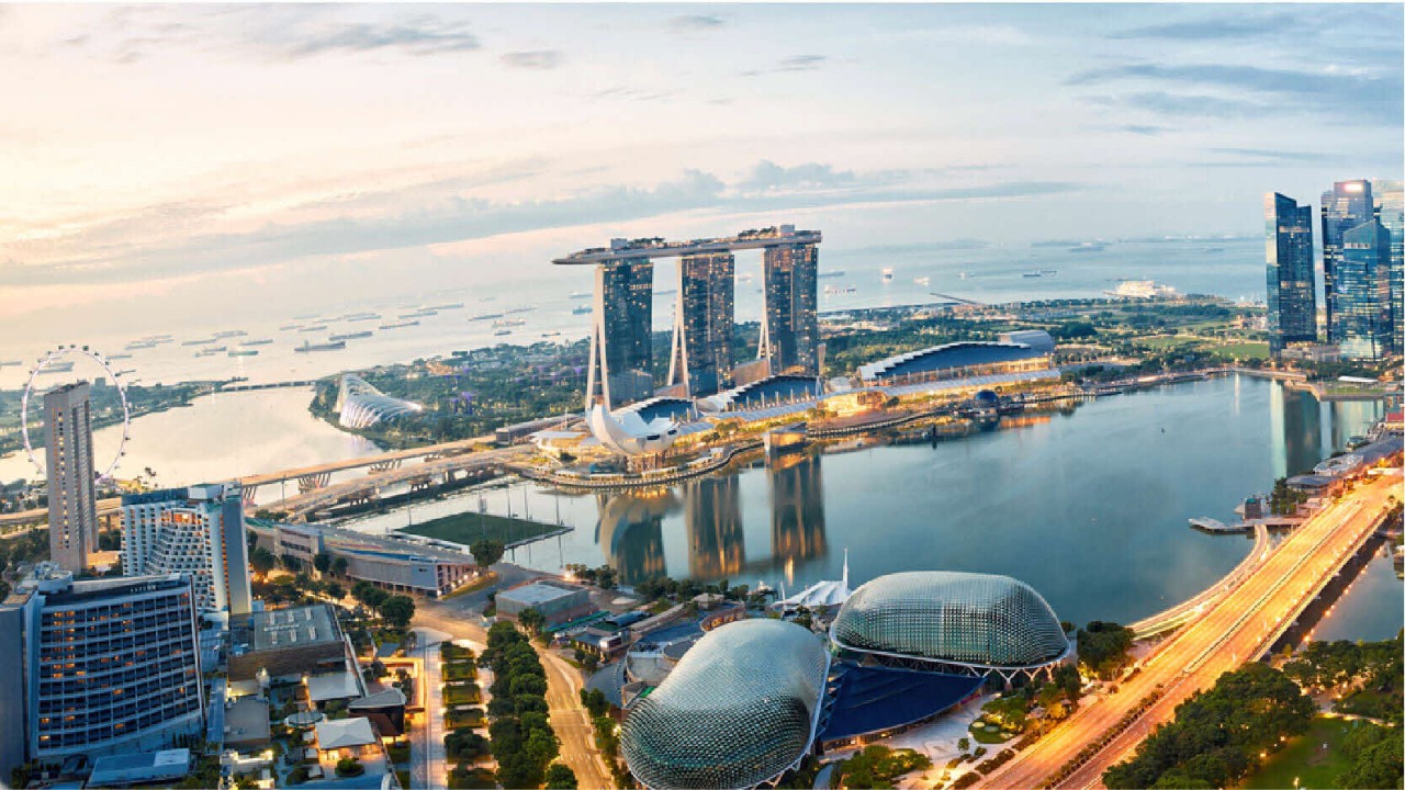 Stock image of Singapore skyline