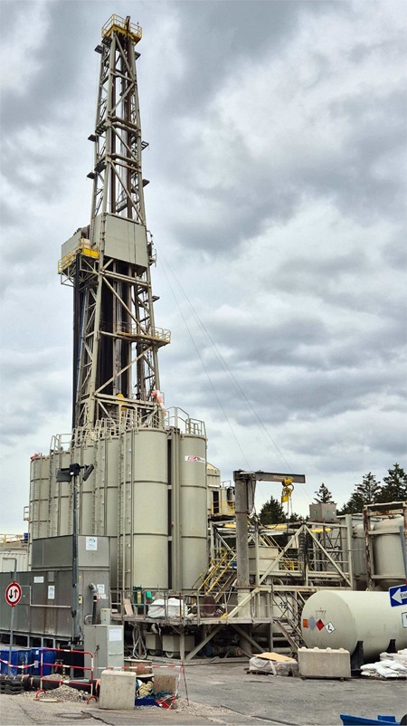 A drilling rig in Gerestried, as shared by Clarence from his trip