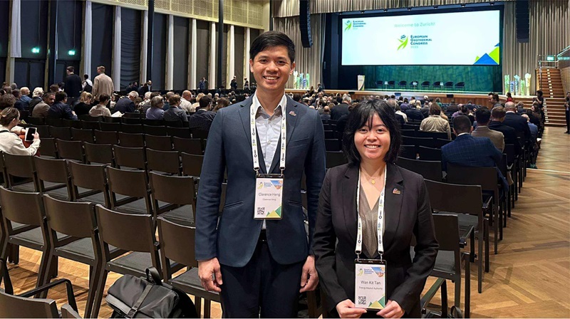 Photo of Clarence Heng and Tan Wan Kit from EMA's Emerging Energies Department