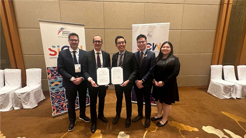 Darryl Chan, Director of EMA’s Nuclear Energy Office (third from left) together with his team and representatives from Battelle Memorial Institute  