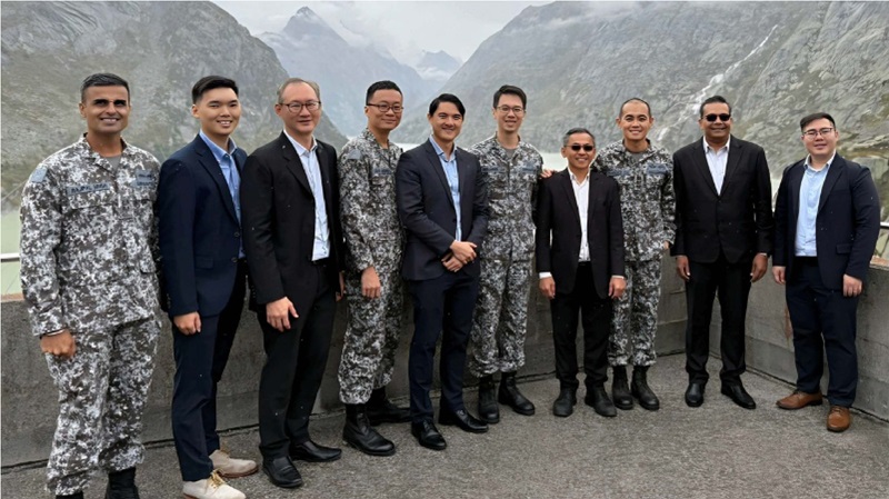 Photo of Teck Heng at a work trip to Europe on safeguarding critical infrastructure