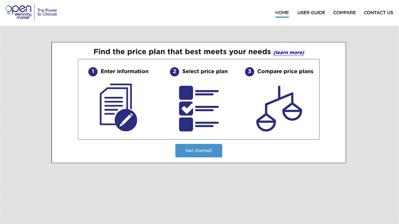 Homepage of the OEM Price Comparison website
