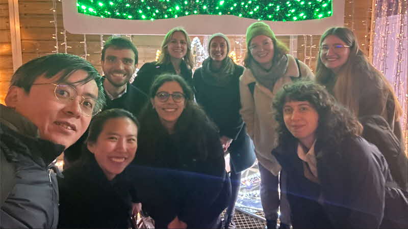 Hazel celebrating the festive season with her IEA colleagues.