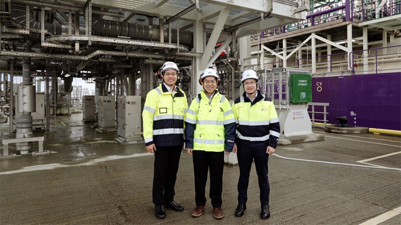 Kok Keong and EMA colleagues on a site visit to the Northern Lights project in Norway, exploring Europe's first commercial-scale, open-source Carbon Capture and Storage (CCS) facility.