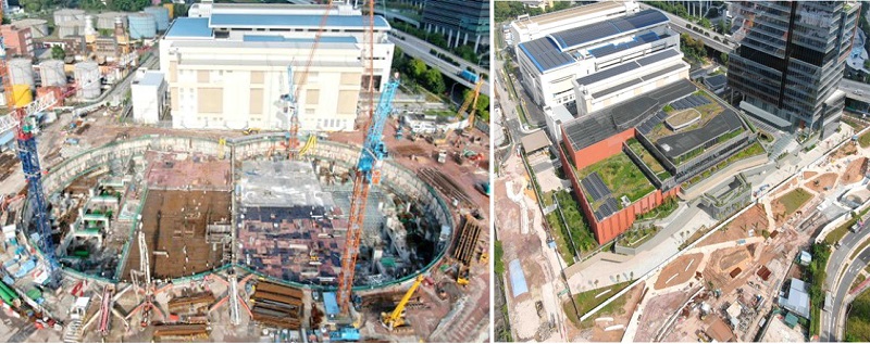 Photo of underground substation in construction