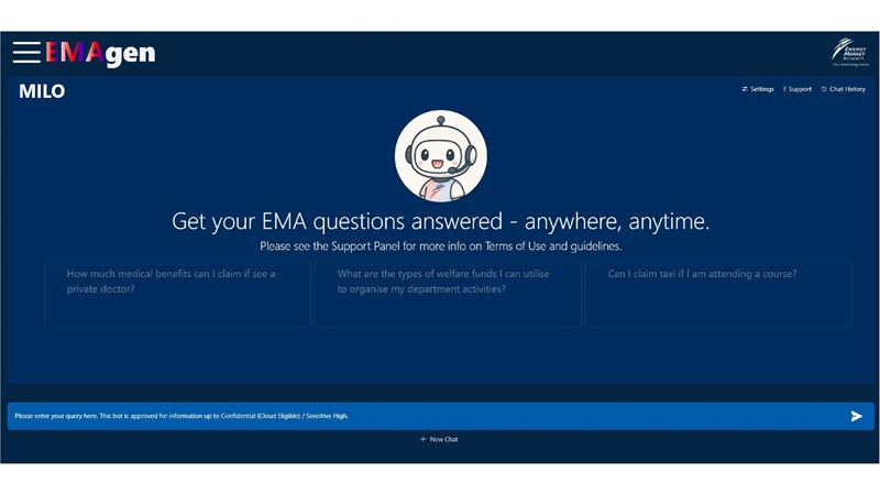 Image of EMA's in-house app - My Info Lookup Officer (MILO) 